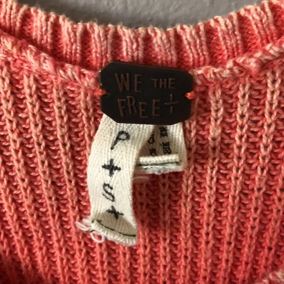 We the Free coral sweater tank, Small - Picture 5 of 6